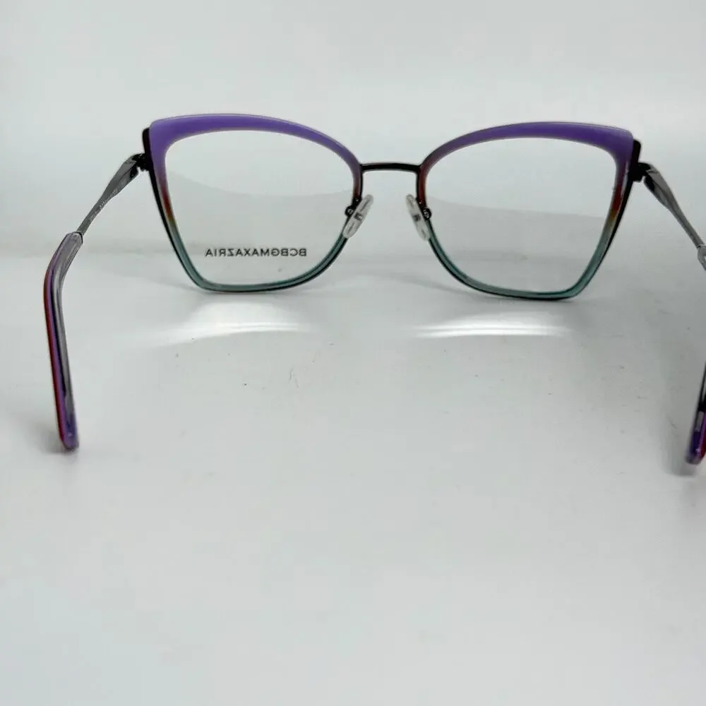 BCBGMAXAZRIA Eyeglasses‎ Frames Full Rim Chestnut Blue Fade 20596
